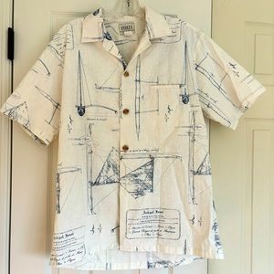 HRH Tahiti Hawaiian Aloha Shirt Vintage M